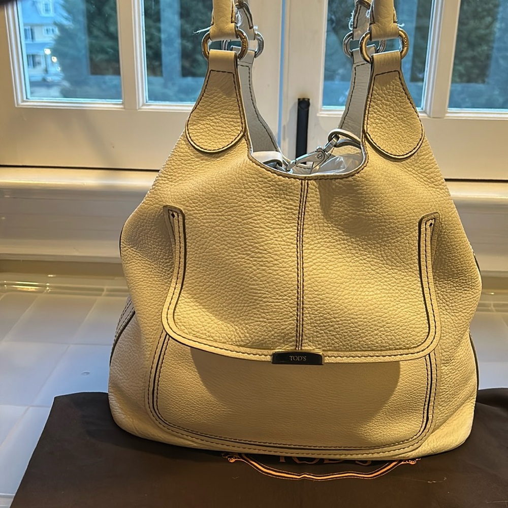TOD'S White Leather Women's Bag